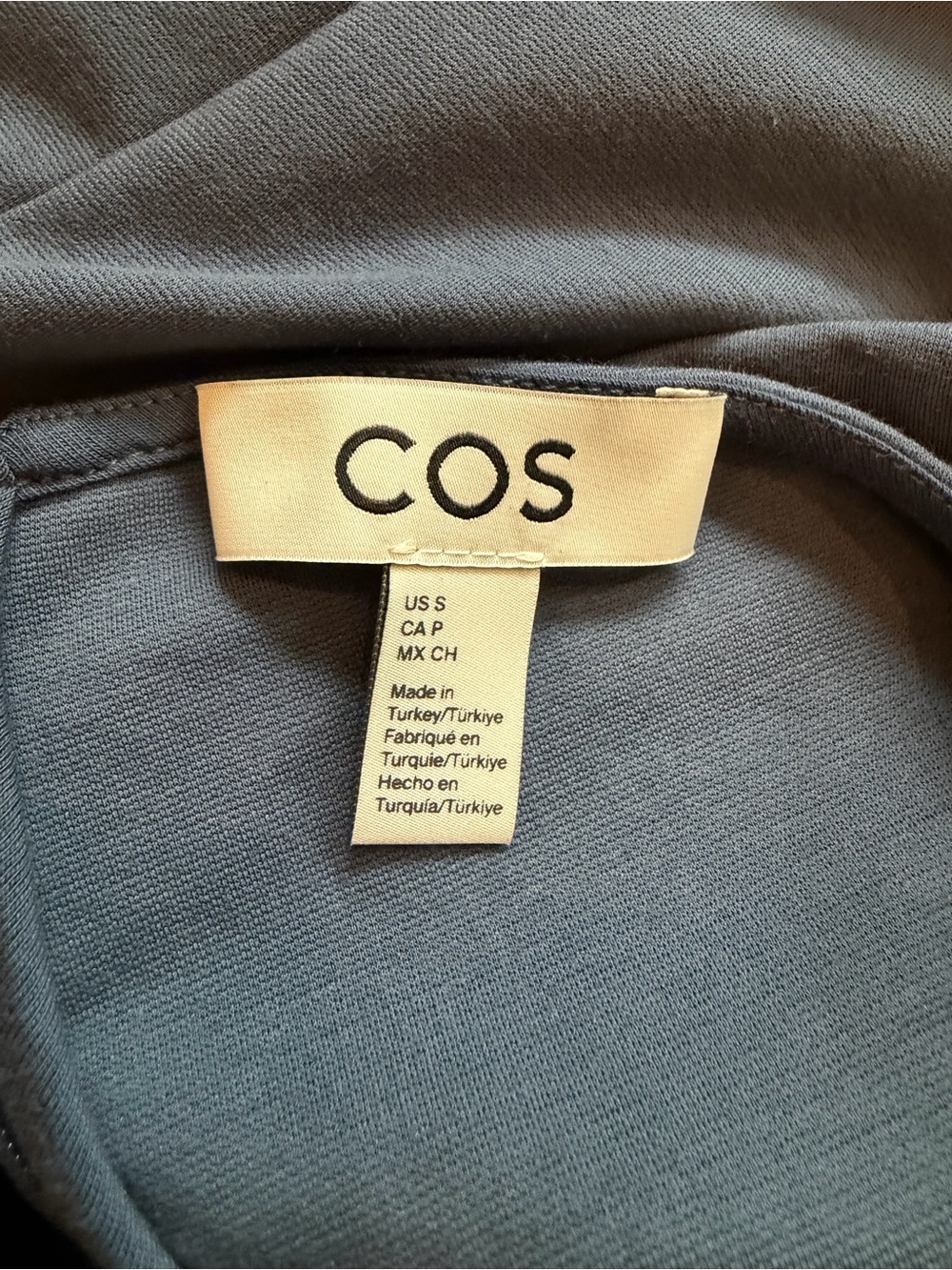 COS Slate Blue Midi Dress - Picture 3 of 3